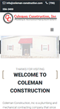 Mobile Screenshot of coleman-construction.com